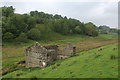 Abandoned Stone Barn below Hollin Bank