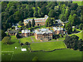 SJ7277 : Cheshire, Tabley House and St Peter's Chapel (aerial) by David Dixon