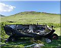 NM6626 : Rotting boat at Faoilean Ghlas by Andy Waddington