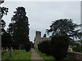 SO8729 : Deerhurst - The Saxon church of St Mary in its churchyard by Rob Farrow