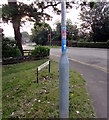 ST3091 : Cycle route 88 direction sign on a Malpas corner, Newport by Jaggery