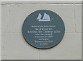 TM5593 : Grey Plaque on a modest property in Lowestoft High Street by Adrian S Pye