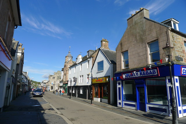Pedestrianised part of the High Street, Dingwall