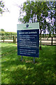 TL9990 : Special Care Paddock sign at Hall Farm Horse Rescue Centre by Geographer