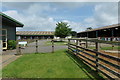 TL9990 : Yard at Hall Farm Horse Rescue Centre by Geographer