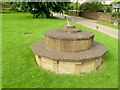 Millennium seat and sundial on Hornton village green