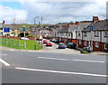 Junction of the A469 New Road and Beatty Street, Tir-y-berth