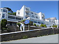 Steps up to the Hannafore Point Hotel reception, West Looe