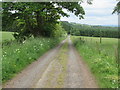 Access track to Barnhill near Laurencekirk