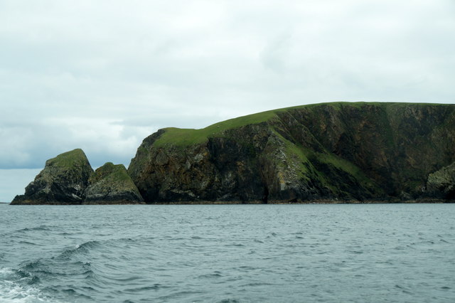 Horse of Burravoe from the sea