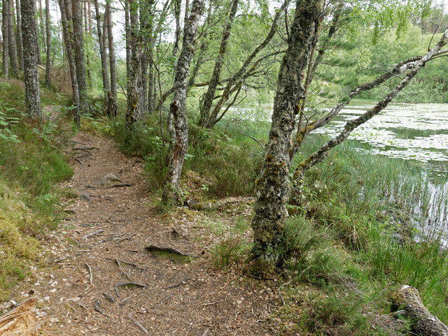Path by the shore of Loch na Crann