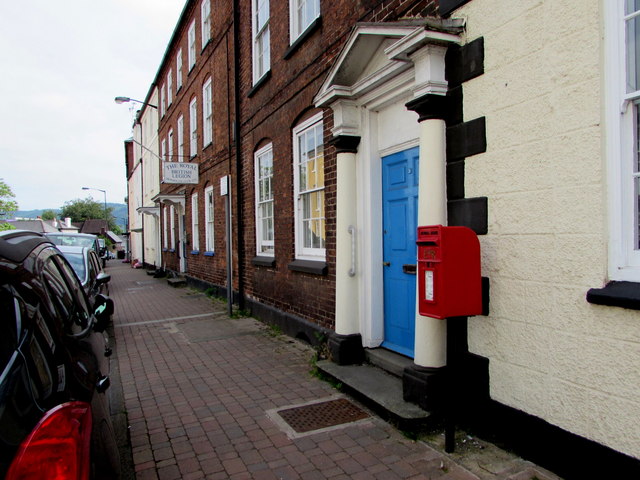 Queen Elizabeth II postbox, St James Street, Monmouth