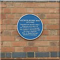 Blue plaque on the former National School