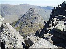 SH6659 : Tryfan from the top of Bristly Ridge by Chris Andrews