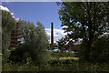 Wolsey chimney from River Soar footpath