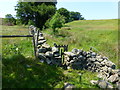 Gate in wall on path to Hollin Hall