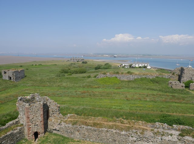 Piel Island as viewed from the Piel Castle