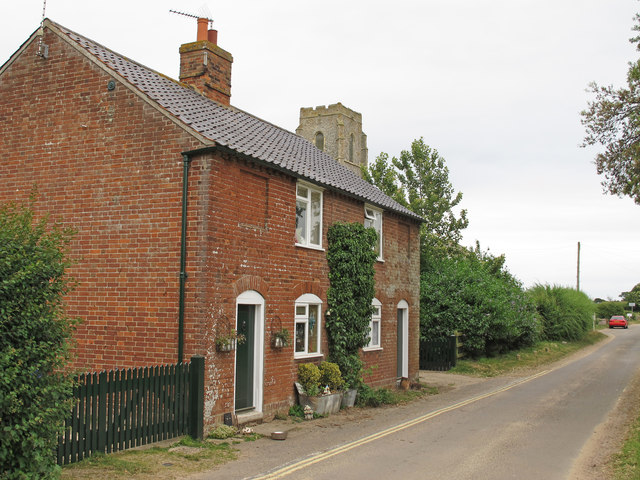 Church Farm Cottages, Covehithe © Roger Jones :: Geograph Britain and ...