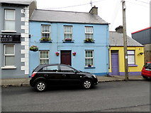 C4645 : Blue and yellow houses, Carndonagh by Kenneth  Allen