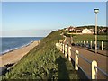 Cliff-top walk in Cromer, Norfolk