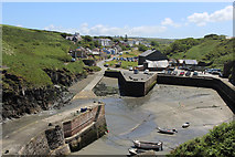 SM8132 : Porthgain harbour and village by John Dalling