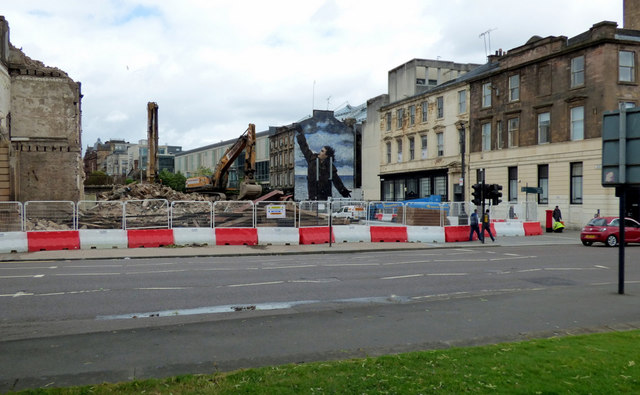 Demolition site on Clyde Street