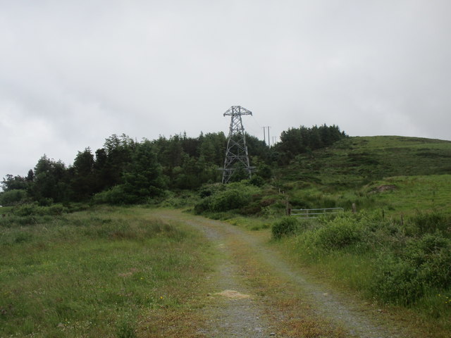 Track and pylon near Kippagh