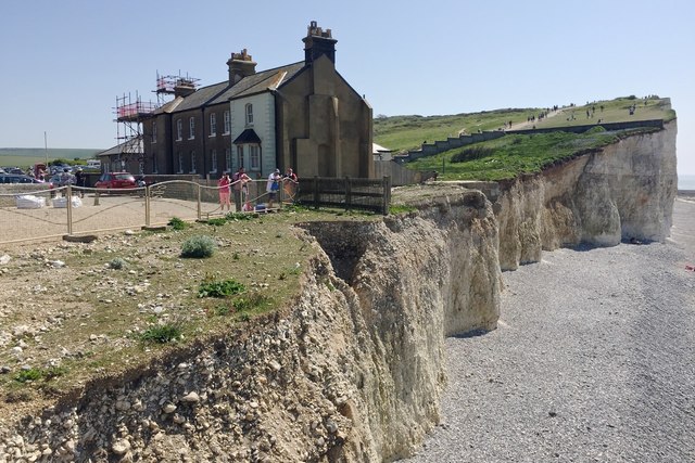 The cottages and the cliffs, Birling Gap © Robin Stott :: Geograph ...