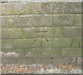 OS Bench Mark on Littlebury Bridge