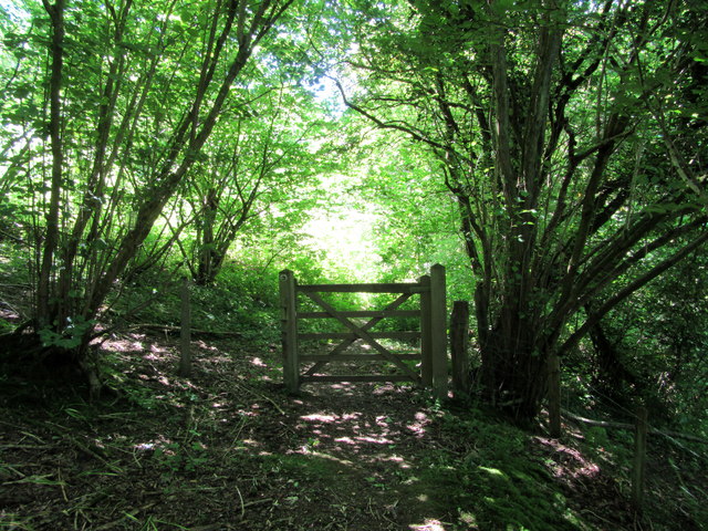 Gate on bridleway