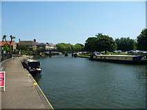 TL5479 : The River Great Ouse at Ely Quayside by Christine Johnstone