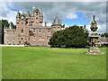 NO3848 : Glamis Castle and Sundial by G Laird