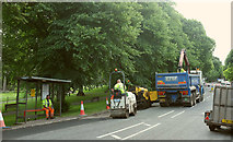 ST5874 : Road resurfacing, Redland Grove by Derek Harper