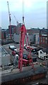 Tower crane assembly, Ducie Street, Manchester