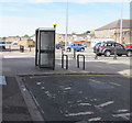 BT phonebox on a Commercial Road corner, Newport