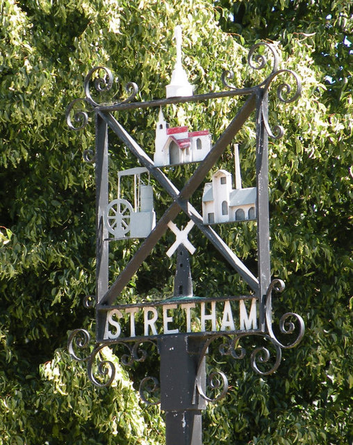 Stretham village sign