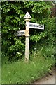 SCC Fingerpost at Huish Champflower, Huish Moor turn