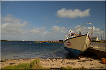 HU4376 : Abandoned Boat at Toft, Shetland by Andrew Tryon