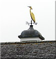SU1869 : Heron weathervane on Merlin Court, Marlborough by Jaggery