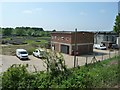 TG0902 : Offices and garages, Wymondham sewage treatment works by Christine Johnstone