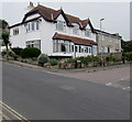 White house on a Lyme Regis corner