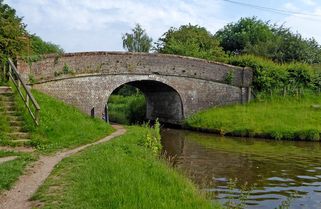 Deans Hall Bridge south of Brewood,... © Roger D Kidd cc-by-sa/2.0 ...