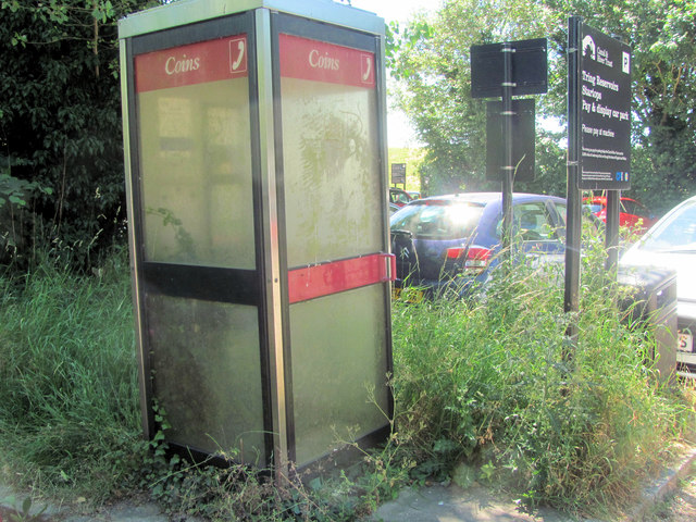 Abandoned Telephone Box in the Startops End Car Park