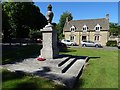 War memorial and cottage