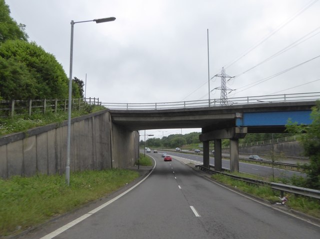 Bridge over eastbound on slip road of M4, junction 44
