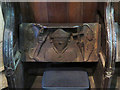 SK5042 : Strelley: All Saints - bishop misericord by John Sutton