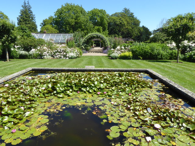 Lily Pond In A Walled Garden At Belmont C Marathon Geograph