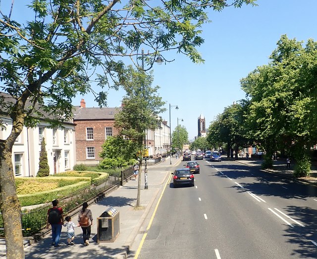 University Road south of the Crescent Church