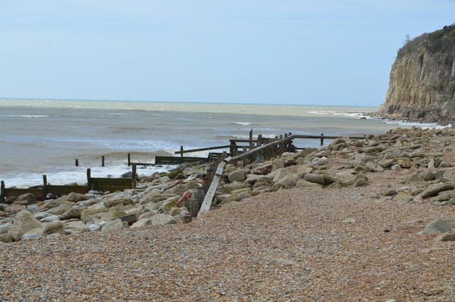 Groynes, rip rap and revetments © N Chadwick :: Geograph Britain and ...