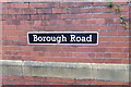 SE3321 : Borough Road sign by Geographer